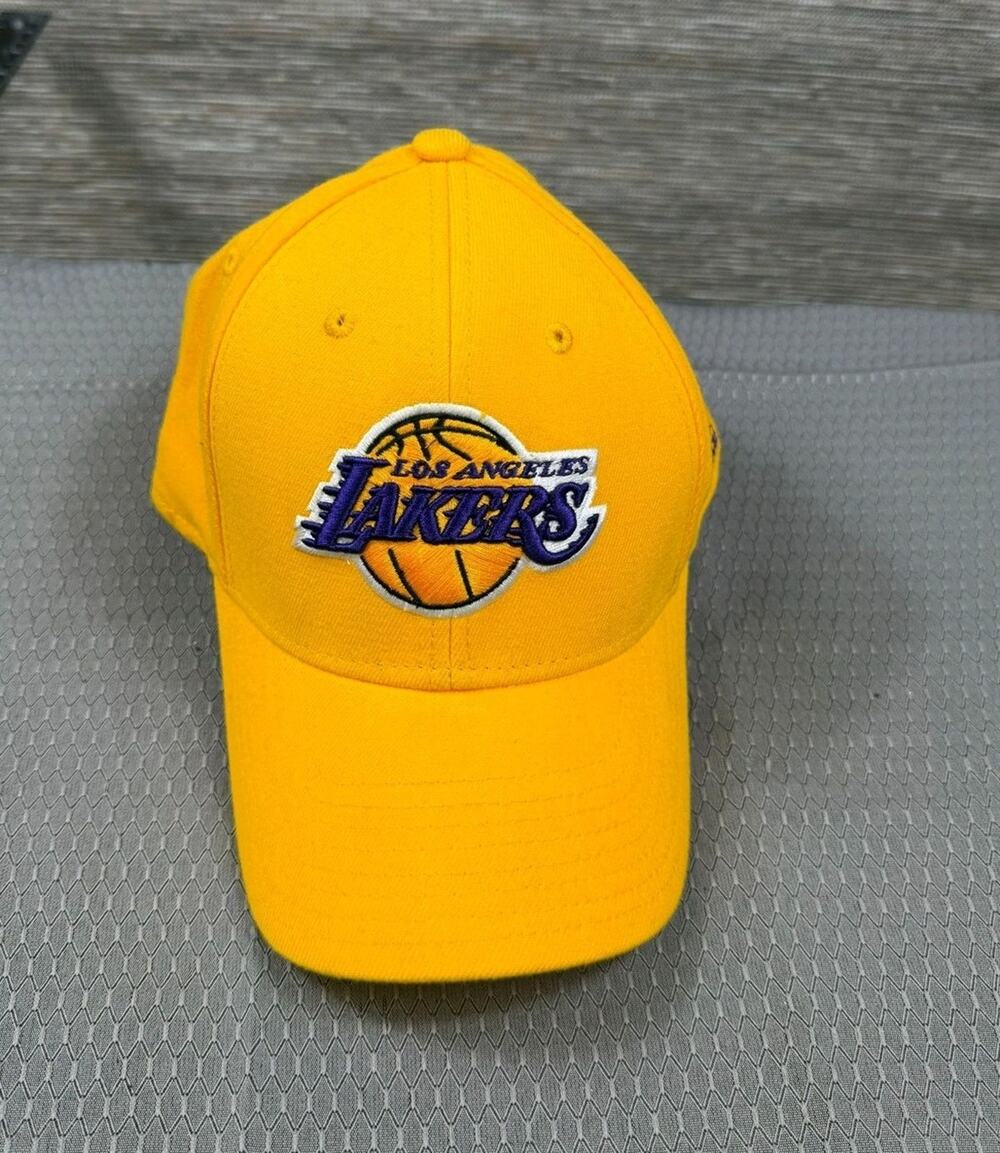 Los Angeles Lakers Hat Cap Fitted Mens One Size Yellow NBA Basketball Adidas
